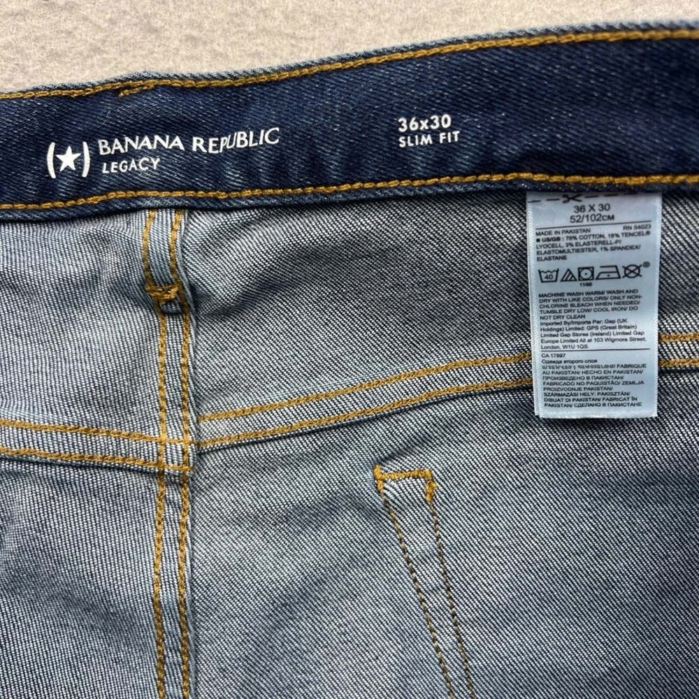 Banana Republic Legacy Slim Fit Jeans Mens 36x30 Medium Wash Blue 488643-00-1